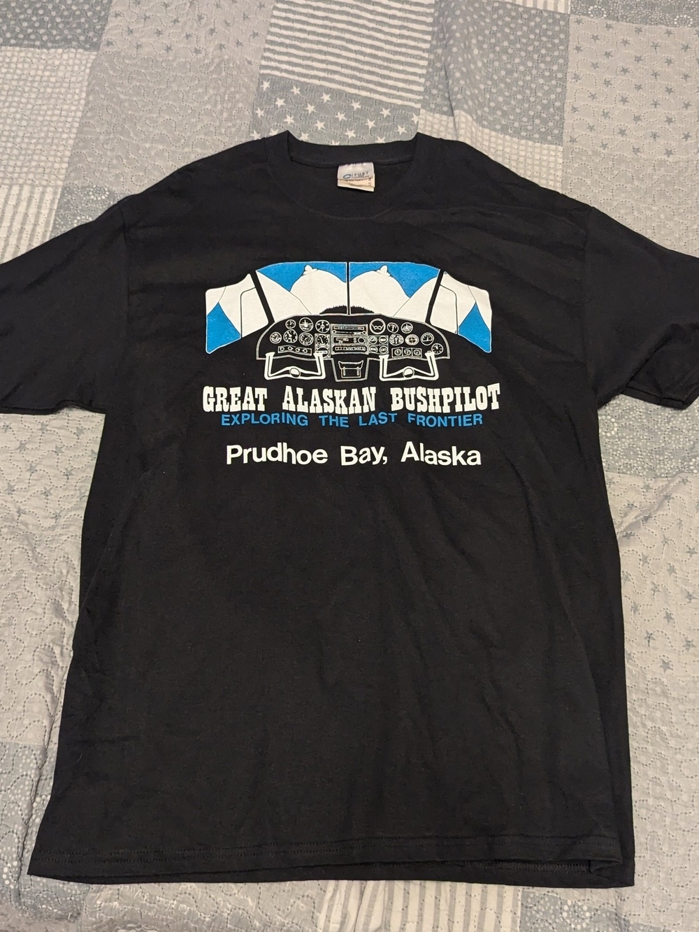 Vintage Great Alaskan Bushpilot Novelty Shirt Black 90s Streetwear